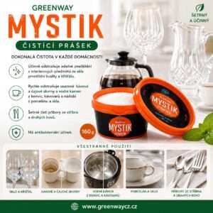 Greenway MYSTIK čisticí prášek 160g